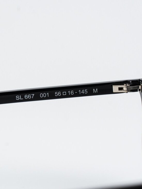 Saint Laurent Women Sunglasses Black Grey Pilot SL667 001 NEW AUTHENTIC main image 6